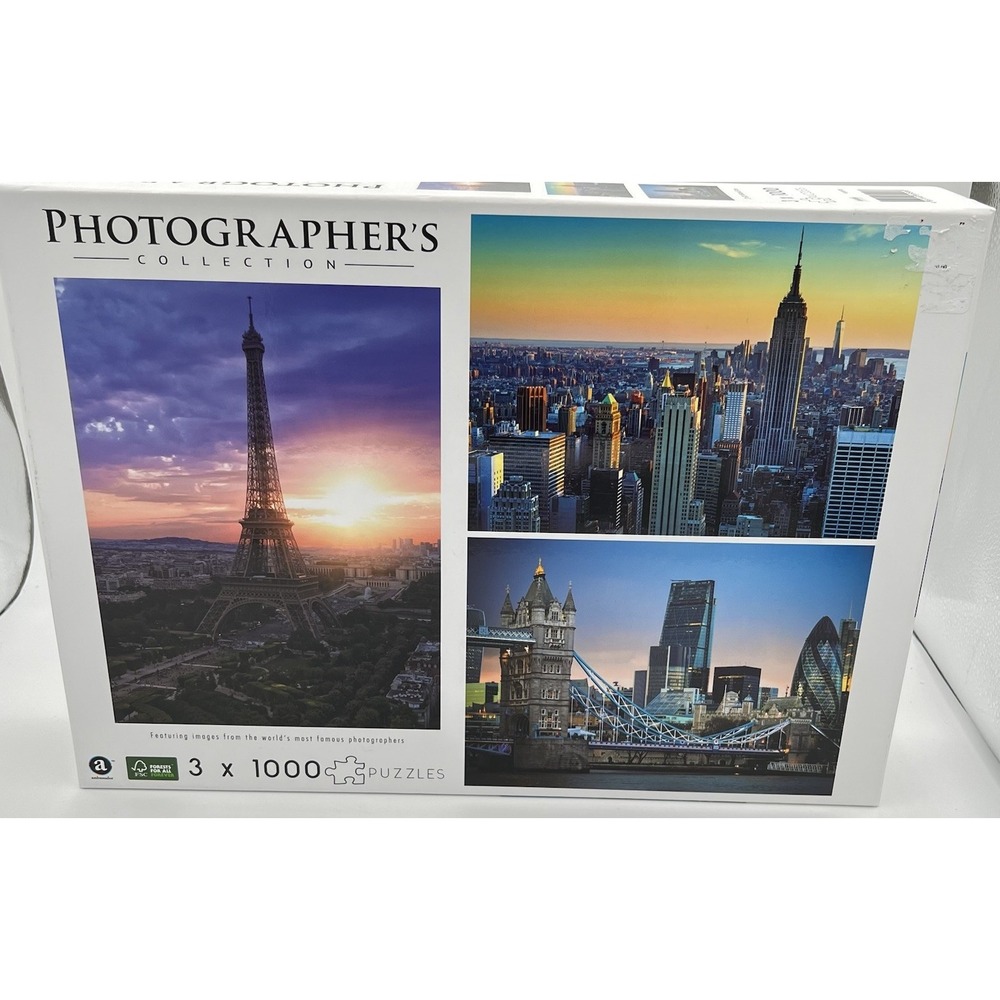 Ambassador Premium PHOTOGRAPHER'S COLLECTION‎ Puzzle 3x1000 Piece Jigsaws Sealed